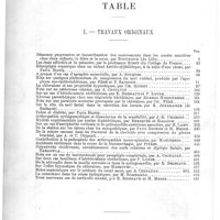 0736 - Page 732 - Table. I. Travaux originaux