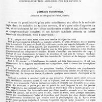 0011 - Page 7 - Mémoires originaux. II. Un cas de maladie familiale avec symptômes de maladie de Friedreich et d'hérédo-ataxie cérébelleuse très améliorés par les rayons X, par Gotthard Söderbergh...