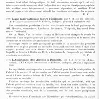 0300 - Page 296 - Analyses. Thérapeutique. Valeur de l'iode en psychiatrie comme antitoxinique et emmenagogue, par Henri Damaye... Revue de psychiatrie et de psychologie expérimentale... / Ligue internationale contre l'épilepsie, par A. Marie... XVIe Congrès international de médecine... / L'assistance des aliénés à domicile, par Van Deventer... XVIe Congrès international de médecine...