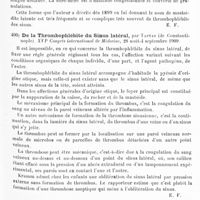 0325 - Page 321 - Analyses. Neurologie. Études spéciales. Méninges. Thrombose des sinus d'origine otique sans affection auriculaire apparente. Mastoidite latente, par Taptas... XVIe Congrès international de médecine... / De la thrombophlébite du sinus latéral, par Taptas... XVIe Congrès international de médecine... / Dystrophies. Origine traumatique de certains goitres exophtalmiques, par Léniez... XVIe Congrès international de médecine...
