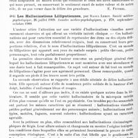 0380 - Page 376 - Analyses. Psychiatrie. Études générales. Sémiologie. Rêverie et délire de grandeur, par P. Borel. Journal de psychologie normale et pathologique... / Les hallucinations lilliputiennes, par Raoul Leroy. Société médico-psychologique... Annales médico-psychologiques...