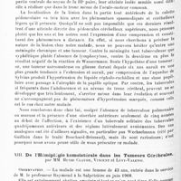 0616 - Page 612 - Société de neurologie de Paris. Séance du 1er décembre 1910. XII. Lésion des tubercules quadrijumeaux antérieurs et des régions latérales voisines (tubercule ?), par MM. Félix Rose et A. Magitot (Présentation du malade) / XIII. De l'hémiplégie homolatérale dans les tumeurs cérébrales, par MM. Henri Claude, Vincent et Lévy-Valensi