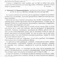0046 - Page 42 - Analyses. Neurologie. Études spéciales. Névroses. Paramyoclonus d'origine ourlienne, par Lafforgue. Revue de médecine... / Sommeil et somnambulisme, par Bernheim... L'Encéphale...