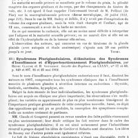 0107 - Page 103 - Analyses. Neurologie. Études spéciales. Glandes à sécrétion interne. Tumeurs de la glande pinéale. Le syndrome pinéal avec relation d'un cas de tératome de la pinéale et un résumé de tous les cas de tumeurs pinéales publiés, par Pearce Bailey et Smith Ély Jelliffe... Archives of Internal Medicine... / Syndromes pluriglandulaires, délimitation des syndromes d'insuffisance et d'hyperfonctionnement pluriglandulaires, par Henri Claude et H. Gougerot. Gazette des hôpitaux...