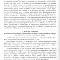 0414 - Page 410 - Société de neurologie de Paris. Séance du 6 mars 1913. Communications et présentations. IV. Sections et sutures nerveuses périphériques, par MM. Sicard et Bollack / V. Vertige voltaïque. Nouvelles recherches expérimentales sur le labyrinthe du cobaye, par MM. J. Babinski, Cl. Vincent et A. Barré