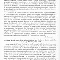 0618 - Page 614 - Analyses. Neurologie. Études spéciales. Glandes à sécrétion interne et syndromes glandulaires. Hémosidérose viscérale et insuffisance pluriglandulaire, par Henri Claude et Marcel Sourdel. Bull. et mém. de la Soc. méd. des hôpit. de Paris... / Les syndromes pluriglandulaires, par M. Potet. Tunisie médicale... / Six types histologiques communs de l'hypophyse humaine, par Laignel-Lavastine et Victor Jonnesco. Bull. et mém. de la Soc. anat. de Paris...