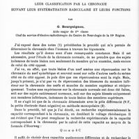 0016 - Page 16 - Mémoires originaux. IV. Chronaxie normale des muscles du membre supérieur de l'homme. Leur classification par la chronaxie suivant leur systématisation radiculaire et leurs fonctions, par G. Bourguignon...