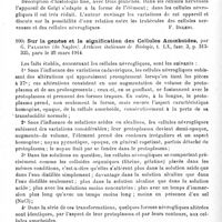 0078 - Page 78 - Analyses. Neurologie. Études générales. Anatomie. Les cellules nerveuses sont-elles des éléments perpétuels de l'organisme, et le pouvoir germinatif de l'épendyme est-il limité à la période embryonnaire ? par G. Paladino... Archives italiennes de biologie... / L'appareil endocellulaire de Golgi dans les cellules nerveuses et névrogliques du noyau du toit du cervelet, par Manuel Sanchez, Boletin de la Real Sociedad espanola de Historia natural... / Sur la genèse et la signification des cellules amoeboïdes, par G. Paladino... Archives italiennes de biologie...