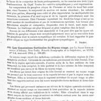 0079 - Page 79 - Analyses. Neurologie. Études générales. Anatomie. Le ganglion otique, par C. Riquier... Archives italiennes de biologie... / Les connexions corticales du noyau rouge, par La Salle-Archambault... Nouvelle iconographie de la Salpêtrière... / Connexions corticales du noyau rouge, par La Salle-Archambault, XLe Congrès annuel de l'American neurological Association, mai 1914. Journal of nervous and mental Disease...