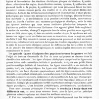 0419 - Page 419 - Travaux des centres neurologiques militaires (Année 1917). Centre neurologique de la 16e Région (Montpellier). Médecin-chef : Maurice Villaret. D. Troubles physiopathiques et psychonévrosiques