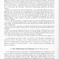 0064 - Page 64 - Société de neurologie de Paris. Séance du 10 janvier 1918. Communications et présentations. VIII. Note sur un cas d'hémianopsie gauche homonyme consécutive à une blessure de la région mastoïdienne droite, par MM. Pfeiffer et Poisson... / IX. Sur l'historique de l'aphasie, par M. Maurice Dide