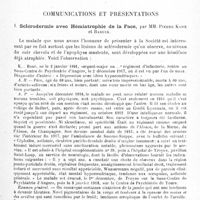 0071 - Page 71 - Société de neurologie de Paris. Séance du 7 février 1918. Allocution de M. Enriquez... / Communications et présentations. I. Sclérodermie avec hémiatrophie de la face, par MM. Pierre Kahn et Baruck