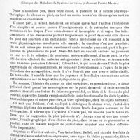 0109 - Page 109 - Mémoires originaux. Neurologie. III. Contribution à l'étude clinique du clonus du pied, par William Boven et P. Béhague (Clinique des maladies du système nerveux, Professeur Pierre Marie)