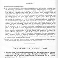 0508 - Page 508 - Société de neurologie de Paris. Séance du 11 juillet 1918. Sommaire / Communications et présentations. I. Section des collatéraux palmaires des nerfs médian et cubital dans un cas d'algie synesthésique d'origine ischémique. - Transplantation de la portion postérieure du deltoïde sur le triceps paralysé, par M. J. Jarkowski