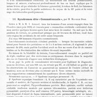 0532 - Page 532 - Société de neurologie de Paris. Séance du 11 juillet 1918. Communications et présentations. XI. Un cas de syndrome de Foville pédonculaire, par MM. André Léri et Perpère / XII. Syndromes dits « commotionnels », par M. Maurice Dide