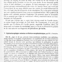 0053 - Page 47 - Société de neurologie de Paris. Séance du 9 janvier 1919. Communications et présentations. I. Troubles oculaires pithiatiques, par M. le Professeur de Lapersonne / II. Ophtalmoplégie externe et goitre exophtalmique, par M. A. Souques