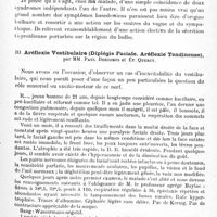 0055 - Page 49 - Société de neurologie de Paris. Séance du 9 janvier 1919. Communications et présentations. II. Ophtalmoplégie externe et goitre exophtalmique, par M. A. Souques / III. Aréflexie vestibulaire (Diplégie faciale. Aréflexie tendineuse), par MM. Paul Descomps et Ét. Quercy