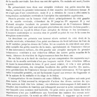 0085 - Page 79 - Analyses. Neurologie. Études spéciales. Moelle. Tubercule congloméré et dégénération combinée de la moelle comme complication de la tuberculose viscérale, par Peter Bassoe... Archives of internal Medicine... / Atrophie des petits muscles des mains par effet de la compression de la moelle dans la région cervicale supérieure, par Gotthard Söderbergh et Carl Sundberg. Särtryck ur Hygiea...