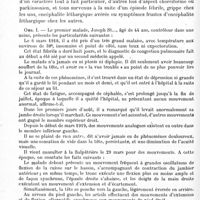 0314 - Page 300 - Société de neurologie de Paris. Séance du 3 avril 1919. Communications et présentations. III. Plusieurs cas de mouvements involontaires, d'aspect particulier, apparus après un épisode fébrile grippal, et, pour certains, après des signes d'encéphalite léthargique, par M. Pierre Marie et Mlle G. Lévy