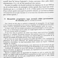 0531 - Page 507 - Société de neurologie de Paris. Séance du 5 juin 1919. Communications et présentations. Un cas d'hémiplégie droite avec aphasie consécutif à une injection anti-typhique, par M. G. Roussy / III. Myopathie progressive type juvénile d'Erb (présentation du malade), par M. Laignel-Lavastine