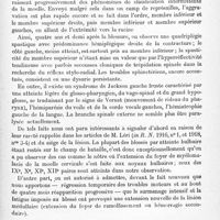 0539 - Page 515 - Société de neurologie de Paris. Séance du 5 juin 1919. Communications et présentations. VI. Syndrome bulbo médullaire consécutif à une contusion rachidienne cervicale, par MM. Gustave Roussy et Lucien Cornil (Présentation de malade) / VII. Paralysie isolée du sciatique poplité interne à la suite d'une injection fessière de quinine, par M. Henri Ernst