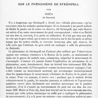 0593 - Page 567 - Mémoires originaux. Neurologie. II. Sur le phénomène de Strümpell, par Noïca...