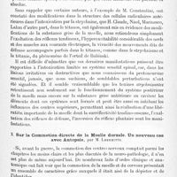 0629 - Page 603 - Société de neurologie de Paris. Séance du 3 juillet 1919. Communications et présentations. IX. Sur l'intoxication par la strychnine chez l'homme. Strychnine, tétanos, tétanie, par M. J. Lhermitte / X. Sur la commotion directe de la moelle dorsale. Un nouveau cas avec autopsie, par M. Lhermitte