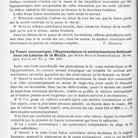 0804 - Page 776 - Analyses. Neurologie. Études spéciales. Moelle. Innervation de la vessie et de l'urèthre, par E.-G. Fearnsides. Brain... / La vessie automatique, l'hypersudation et autres fonctions réflexes dans les lésions de la moelle, par Henry Head et George Riddoch. Brain...