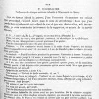 0079 - Page 15 - Mémoires originaux. Neurologie. III. Gérodermie chez un enfant, par P. Haushalter...