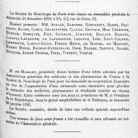 0117 - Page 51 - Société de neurologie de Paris. Assemblée générale du 21 décembre 1919