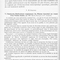 0548 - Page 472 - Société de neurologie de Paris. Séance du 6 mai 1920. Communications et présentations. IV. Hémi-myoclonie épidémique ambulatoire, par MM. J.-A. Sicard et Jean Paraf / V. M. Babinski. / VI. Paralysie radiculaire supérieure du plexus brachial au cours d'un tabes fruste, par MM. Henri Français et F. Clément