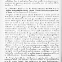 0550 - Page 474 - Société de neurologie de Paris. Séance du 6 mai 1920. Communications et présentations. VI. Paralysie radiculaire supérieure du plexus brachial au cours d'un tabes fruste, par MM. Henri Français et F. Clément / VII. Arthrodèse dans un cas de déformation fixe du pied chez un blessé de guerre atteint de lésion radiculo-médullaire par éclat d'obus, par Mme Dejerine et M. M. Regnard
