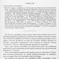 0634 - Page 556 - Société de neurologie de Paris. Séance du 3 juin 1920. Sommaire