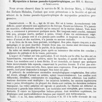 0637 - Page 559 - Société de neurologie de Paris. Séance du 3 juin 1920. Communications et présentations. I. Les réflexes dans l'encéphalite léthargique, par MM. Ch. Achard, A. Leblanc et J. Rouillard / II. Myopathie à forme pseudo-hypertrophique, par MM. G. Heuyer et Semelaigne