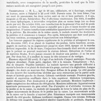 0664 - Page 586 - Société de neurologie de Paris. Séance du 3 juin 1920. Communications et présentations. X. Variation du taux de l'urée dans le liquide céphalo-rachidien prélevé au moment et en dehors des crises convulsives épileptiques et hystériques, par MM. Gaston Laurès ... et Émile Gascard ... / XI. Pachyméningite actinomycosique, par M. O. Fontecilla...