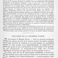 0743 - Page 665 - Société de neurologie de Paris. Réunion neurologique annuelle (9-10 juillet 1920). Samedi 10 juillet. Séance du matin. Troisième partie. Diagnostic humoral / Discussion de la troisième partie