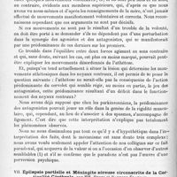 0842 - Page 764 - Société de neurologie de Paris. Séance du 1er juillet 1920. Communications et présentations. VI. Étude des troubles moteurs dans un cas de choréo-athétose double, par MM. J. Babinski et J. Jarkowski / VII. Épilepsie partielle et méningite séreuse circonscrite de la corticalité cérébrale, par MM. Henri et Raymond Français