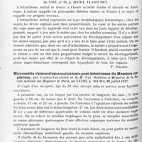 0944 - Page 862 - Analyses. Neurologie. Études spéciales. Dystrophies. Un cas d'achondroplasie avec antécédents familiaux d'hypothyroïdisme, par J. C. Mussio Fournier. Anales de la Faculdad de Medicina de Montevideo... / Encore sur l'infatilisme mitral, par L. Ferrannini. Riforma medica... / Micromélie rhizomélique unilatérale post-infectieuse du membre supérieur, par Laignel-Lavastine et H.-M. Fay. Bulletins et mémoires de la Société médicale des hôpitaux de Paris... / Sur quelques observations de spondylite chronique à tendance ankylosante, par Péhu et Daguet. Lyon médical...