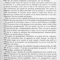 1023 - Page 939 - XXIVe Congrès des aliénistes et neurologistes de France et des pays de langue française. Session de Strasbourg (2-7 août 1920). Résumé du rapport sur la question de médecine légale. Les maladies mentales professionnelles, par E. Coulonjou... Discussion sur les maladies mentales professionnelles