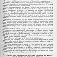 1193 - Page 1109 - Société de neurologie de Paris. Séance du 4 novembre 1920. Communications et présentations. VI. Volumineuse tumeur osseuse du frontal, opérée et guérie, par MM. de Martel et P. Béhague / VII. Ablation d'un tubercule intracrânien, guérison du malade, par MM. Pierre Marie, de Martel et P. Béhague