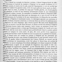 1233 - Page 1149 - Analyses. Neurologie. Études spéciales. Encéphale. Revue générale des effets causés par les blessures de la tête par armes à feu, par Charles H. Frazier et Samuel D. Ingham. Archives of Neurology and Psychiatry... / A propos du diagnostic des fractures de la base du crâne, par M. Perrin. C. R. de la Société de médecine de Nancy... Revue médicale de l'Est...