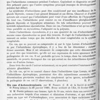 1322 - Page 1238 - Analyses. Neurologie. Études spéciales. Dystrophies. L'infantilisme, par Knud H. Krabbe. Nordiskt Medicinskt Arkiv... / Un cas d'achondroplasie, par M. Perrin. C. R. de la Société de médecine de Nancy... Revue médicale de l'Est...