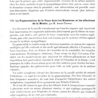 0112 - Page 102 - Société de neurologie de Paris. Séance du 6 janvier 1921. Communications et présentations. VII. La pathologie cicatricielle et les phénomènes de répercussivité, par M. André-Thomas / VIII. La pigmentation de la peau dans les blessures et les affections de la moelle, par M. André-Thomas