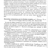 0130 - Page 120 - Analyses. Neurologie. Études générales. Bibliographie. Travaux neurologiques de guerre, par Georges Guillain et J.-A. Barré, préface du Prof. Pierre Marie..., Masson, édit., Paris, 1920 / Nouvelles orientations sur le diabète insipide, par G. Maranon..., Saturnino Calleja, édit., Madrid, 1920
