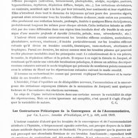 0500 - Page 482 - Analyses. Neurologie. Études spéciales. Organes des sens. Les troubles réflexes et fonctionnels d'origine dentaire, par Rousseau-Decelle. Revue maxillo-faciale... / Les contractures pithiatiques de la convergence et de l'accommodation, par Ch. Lafon. Annales d'oculistique...