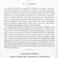 0552 - Page 534 - Réunion neurologique annuelle (3-4 juin 1921). Rapport sur les syndromes parkinsoniens, par M. A. Souques