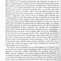 0596 - Page 578 - Réunion neurologique annuelle (3-4 juin 1921). Discussion. Étiologie. Emotions et paralysie agitante, par M. A. Souques / Maladie de Parkinson et émotion, par MM. G. Roussy et L. Cornil