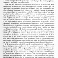 0627 - Page 609 - Réunion neurologique annuelle (3-4 juin 1921). Discussion. Physiologie pathologique. Sur la pathogénèse de la maladie de Parkinson, par le Prof. Viggo Christiansen... / Physiologie pathologique de la rigidité et du tremblement parkinsoniens, par M. S. A. Kiener Wilson...