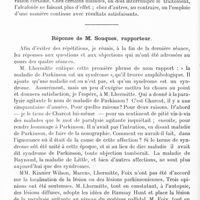 0728 - Page 706 - Réunion neurologique annuelle (3-4 juin 1921). Discussion / Réponse de M. Souques...