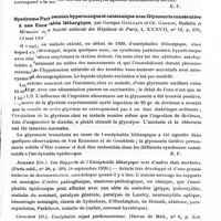 0797 - Page 775 - Analyses. Neurologie. Études spéciales. Syndromes parkinsoniens postencéphalitiques. Contribution à l'étude clinique des syndromes parkinsoniens consécutifs à l'encéphalite dite léthargique, par Henri Ernst, Thèse de Paris, 1921... / Syndrome parkinsonien hypertonique et catatonique avec glycosurie consécutive à une encéphalite léthargique, par Georges Guillain et Ch. Gardin, Bulletin et mémoire de la Société médicale des hôpitaux de Paris...